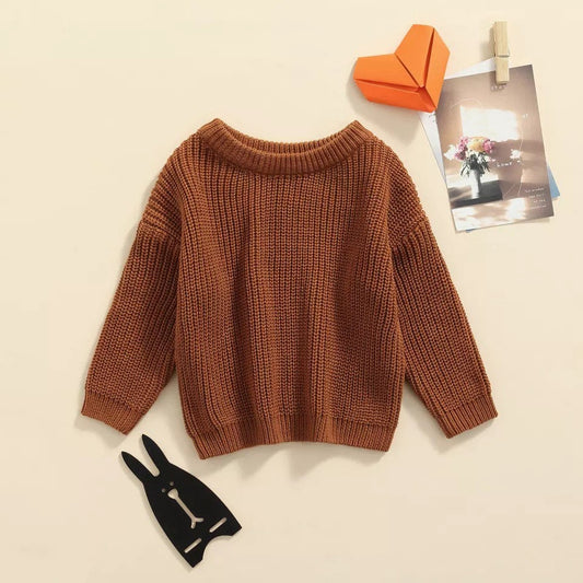 Chunky Knit Fall Sweater for Babies and Toddlers