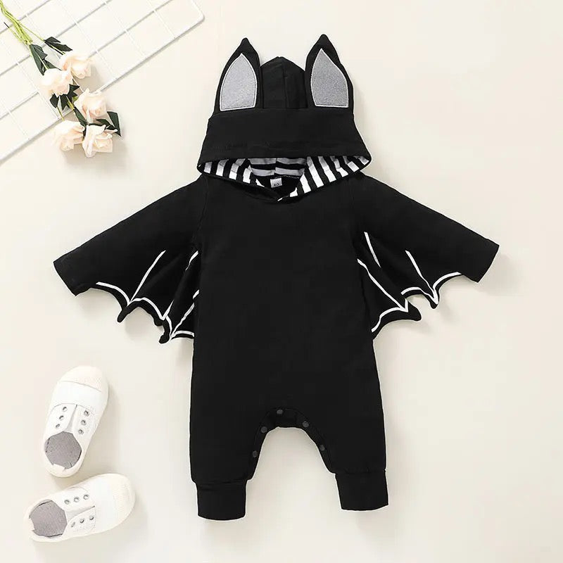 Baby Bat Onesie with Wings and Hood