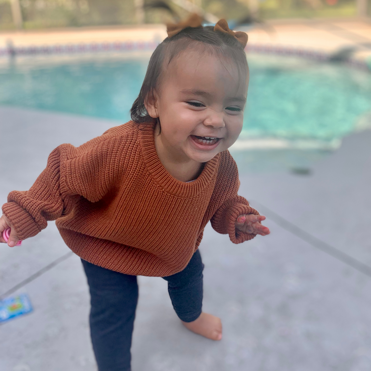 Chunky Knit Fall Sweater for Babies and Toddlers