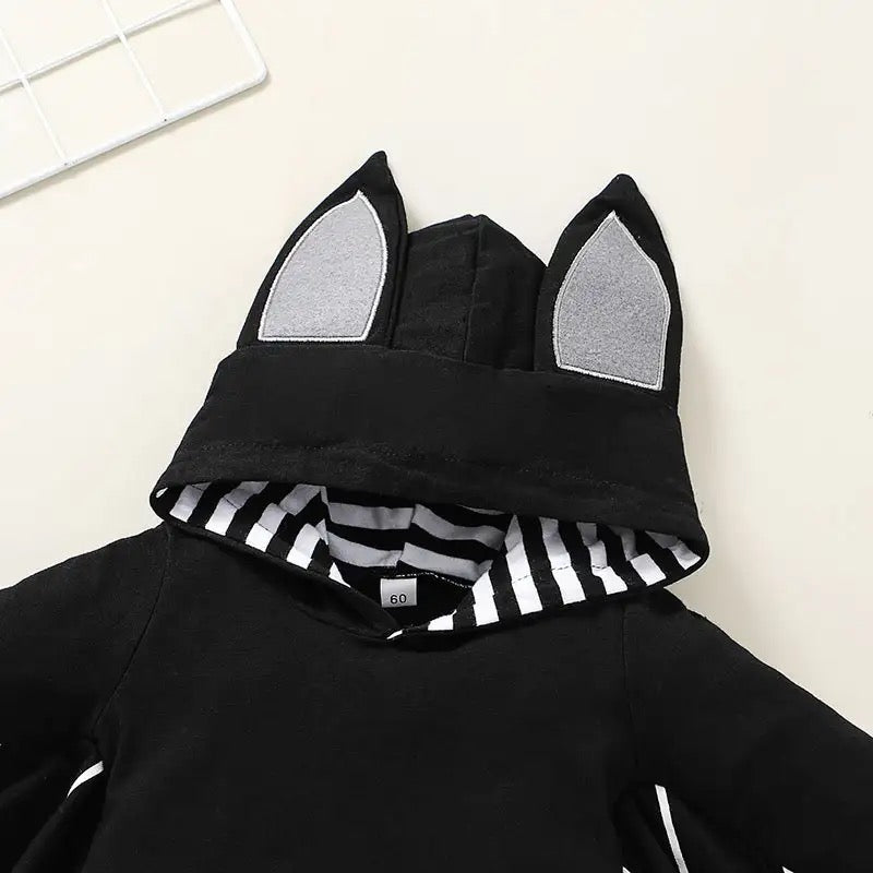 Baby Bat Onesie with Wings and Hood