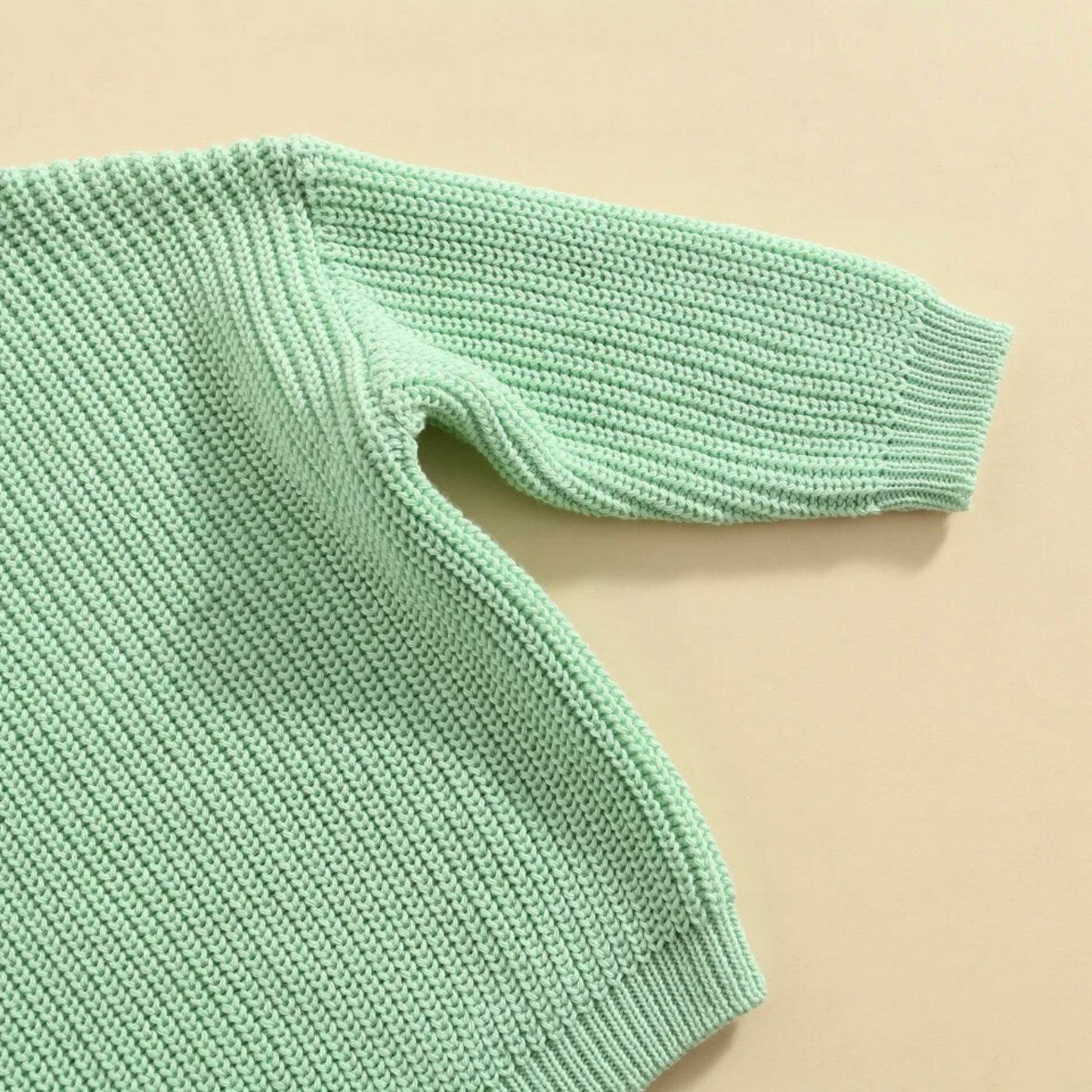 Chunky Knit Spring Sweater- Cable Knit Sweaters in Bright Pastel Colors for Babies and Toddlers