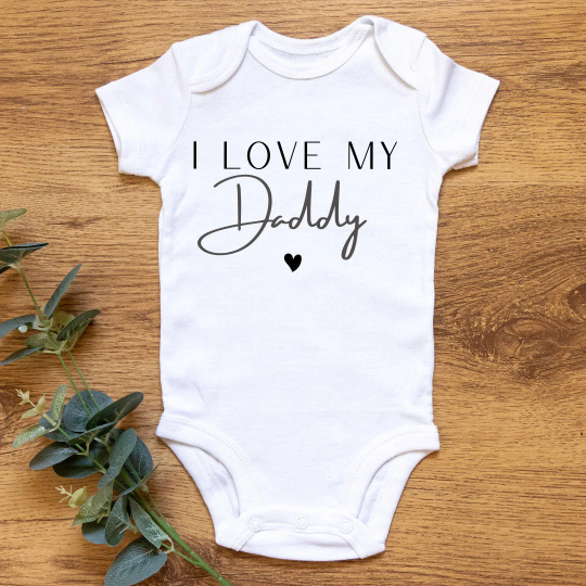 I Love My Daddy or Mommy Onesie