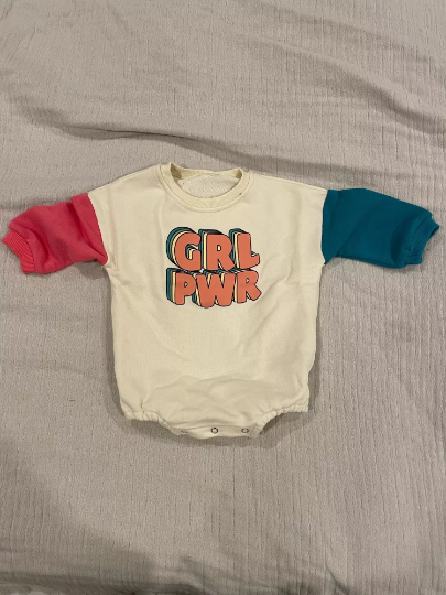 Girl Power 90’s Style Sweatshirt for Mom and Daughter