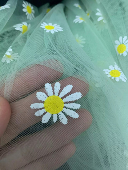 Spring Easter Daisy Flower Dress for Little Girls, Toddlers