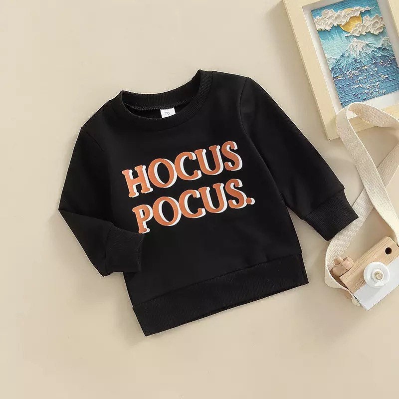 Halloween Long sleeve Sweaters, Hey Boo, Hocus Pocus