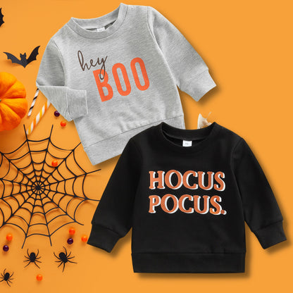 Halloween Long sleeve Sweaters, Hey Boo, Hocus Pocus