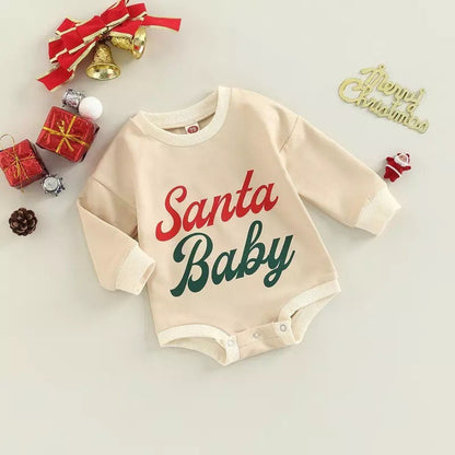 Santa Baby Beige Tone Neutral Onesie