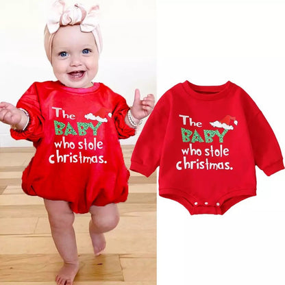 The Baby Who Stole Christmas Onesie Grinch Style