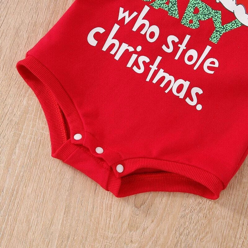 The Baby Who Stole Christmas Onesie Grinch Style